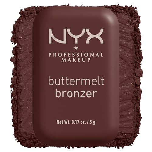 NYX Professional Makeup Buttermelt Bronzer- 08 Butta Than You (Deep Rich Warm Neutral) - 0.17oz: Loose Powder, Light Coverage, Face Application