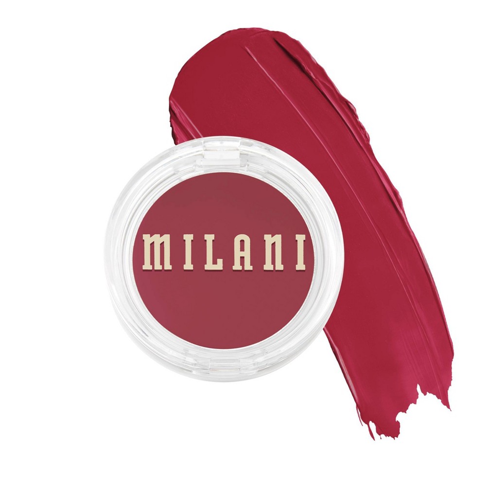 Milani Cheek Kiss Cream Blush - Merlot Moment 140 - 0.21oz: Buildable Dewy Finish, Brightening Effect, Face Makeup