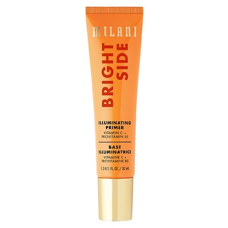 Milani Illuminating Face Primer - Bright Side 140 - 1 Fl Oz: Contains Vitamin C, Liquid Formula, Suitable for All Skin Types