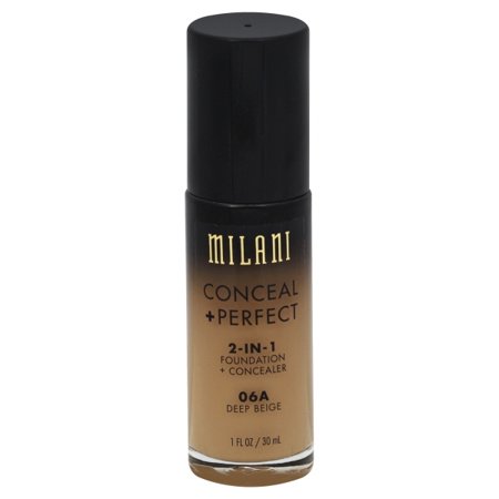 Milani Conceal + Perfect 2-in-1 Foundation + Concealer - 06A Deep Beige - 1 Fl Oz