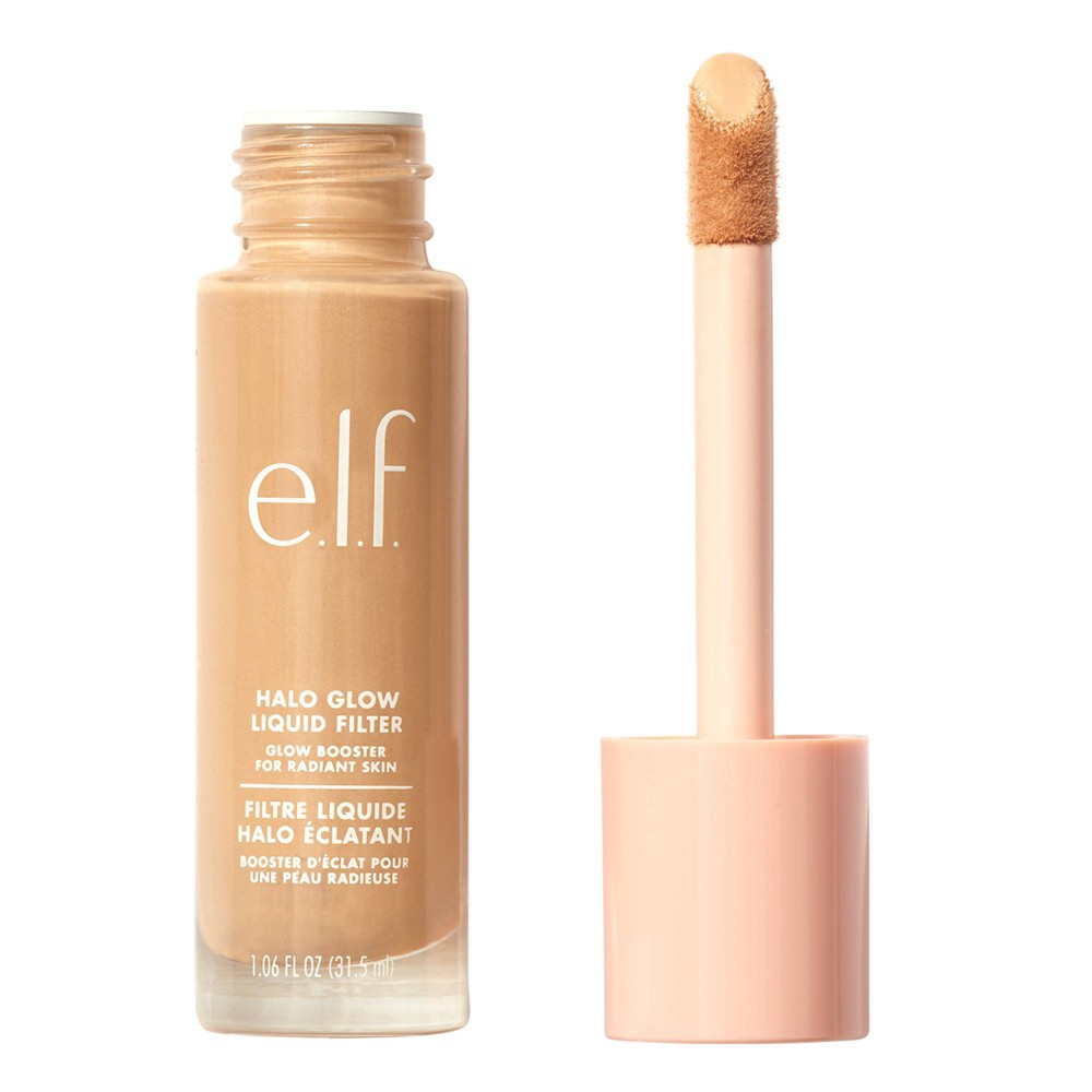 E.l.f. Halo Glow Liquid Filter Highlighter - 5 Medium/Tan - 1.06 Fl Oz