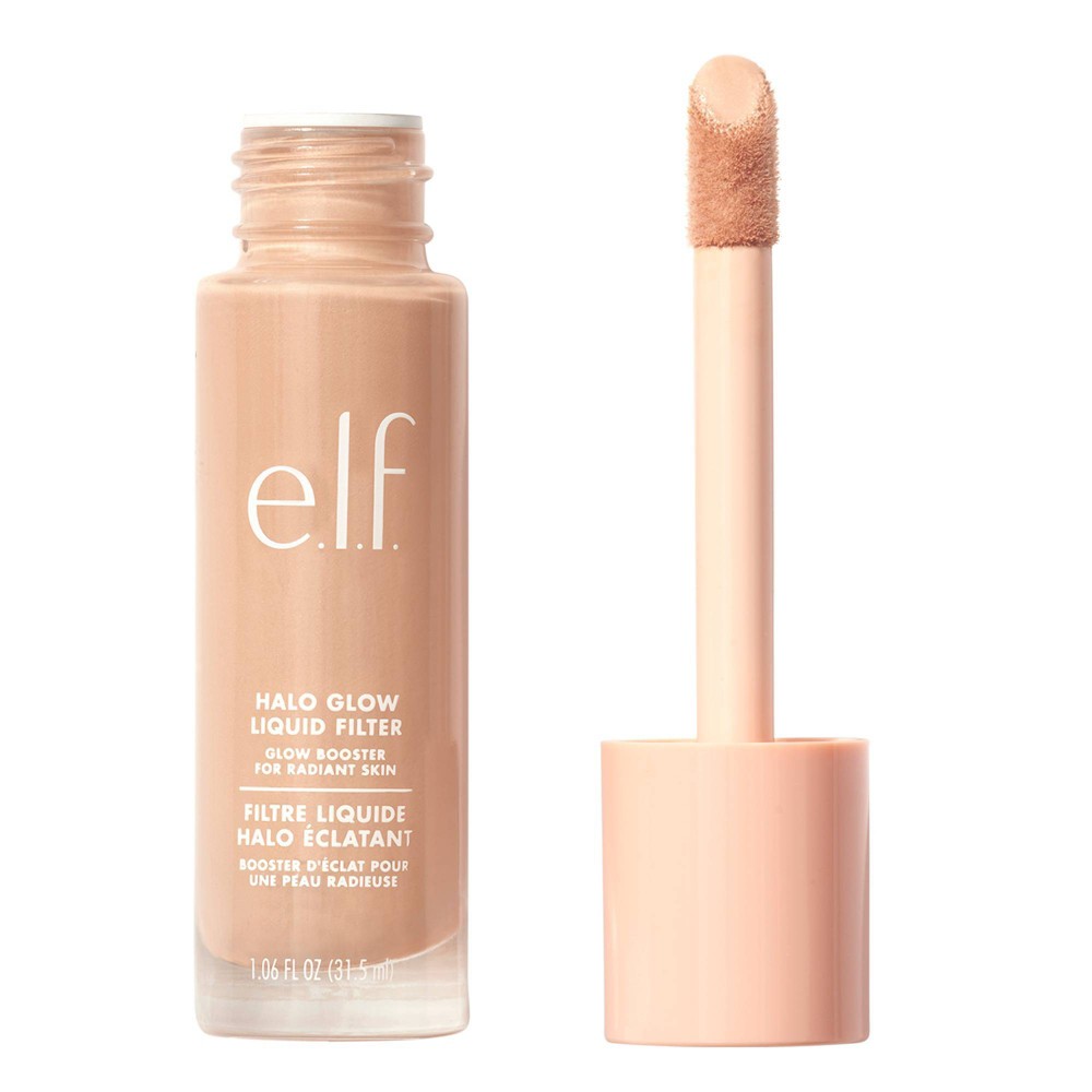 E.l.f. Halo Glow Liquid Filter Highlighter - 4 Medium - 1.06 Fl Oz: Paraben-Free, Vegan, Contains Hyaluronic Acid