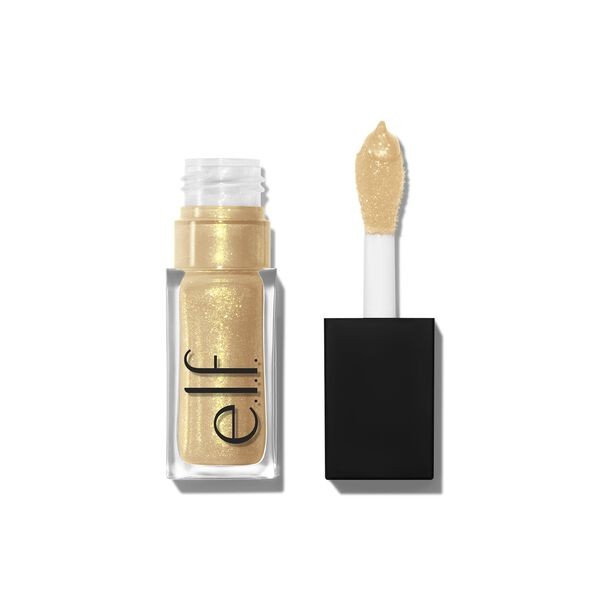 E.l.f. Glow Reviver Lip Oil Glimmer - Citrine Gleam - 0.25 Fl Oz: Moisturizing, Vegan, Paraben-Free