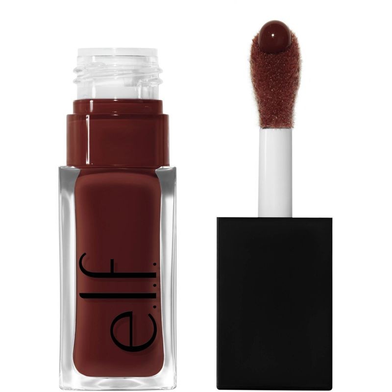 E.l.f. Glow Reviver Lip Oil - Hot as Fudge - 0.25 Fl Oz: Moisturizing, Paraben-Free, Vegan