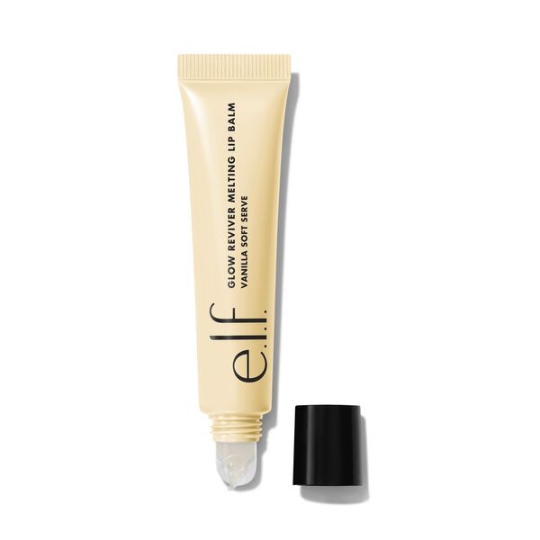 E.l.f. Glow Reviver Melting Lip Balm - Vanilla Soft Serve - 0.52oz: Shine Enhancing, Paraben-Free, Vegan, Smooth Finish