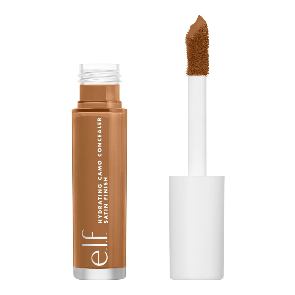 E.l.f. Hydrating Camo Concealer - Deep Caramel - 0.203 Fl Oz: Full Coverage, Satin Finish, Liquid Form, Face Application