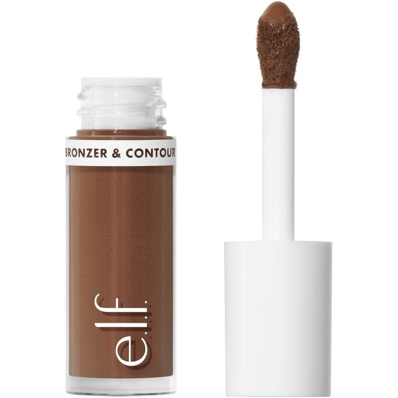 E.l.f. Camo Liquid Bronzer & Contour - 4 Light/Medium - 0.13 Fl Oz: Paraben-Free, Vegan, Buildable Coverage