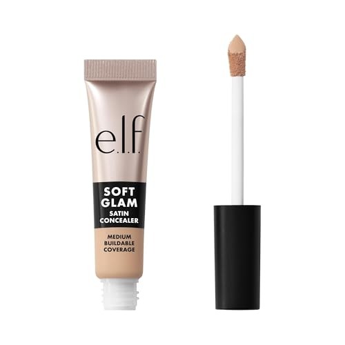 E.l.f. Soft Glam Satin Concealer - 20 Light Cool - 0.21 Fl Oz: Medium Coverage, Face Application, Paraben-Free