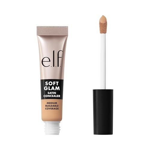 E.l.f. Soft Glam Satin Concealer - 23 Light Cool - 0.21 Fl Oz: Medium Coverage, Liquid, Paraben-Free, Face Application