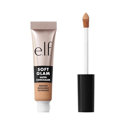 E.l.f. Soft Glam Satin Concealer - 21 Light Neutral - 0.21 Fl Oz: Medium Coverage, Liquid Formula, Paraben-Free
