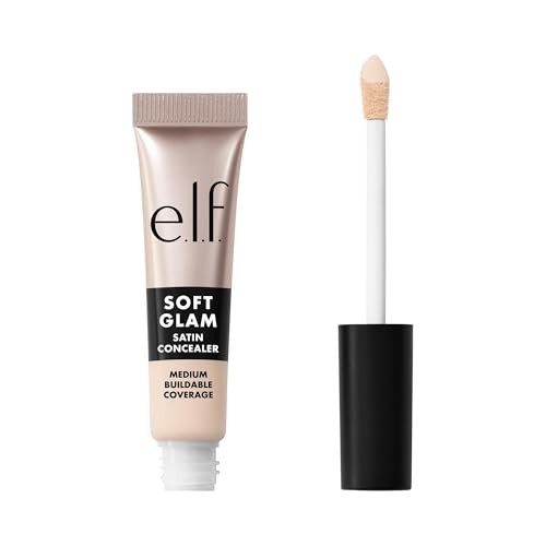 E.l.f. Soft Glam Satin Concealer - 10 Fair Cool - 0.21 Fl Oz: Medium Coverage, Paraben-Free, Vegan