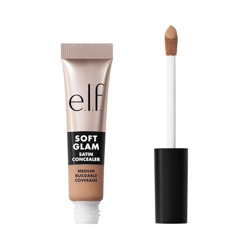 E.l.f. Soft Glam Satin Concealer - 25 Light Neutral - 0.21 Fl Oz: Medium Coverage, Liquid Form, Paraben-Free