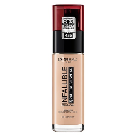 L'Oreal Paris Infallible 24 Hour Fresh Wear Foundation, Lightweight, Rose Vanilla, 1 Fl Oz - 1 Oz | CVS