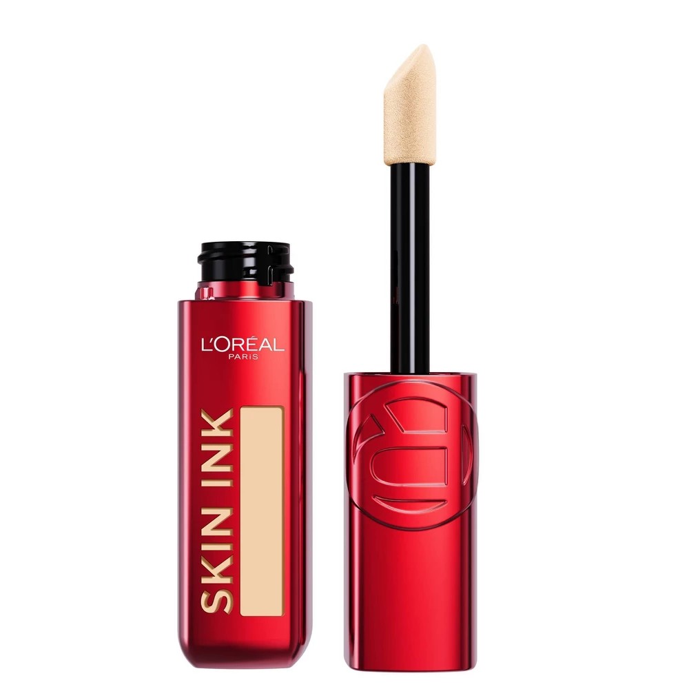 L'Oreal Paris Infallible Skin Ink Matte 2-in-1 Foundation and Concealer - 125 Light Warm - 0.5 Fl Oz: Buildable Coverage, Liquid for Face