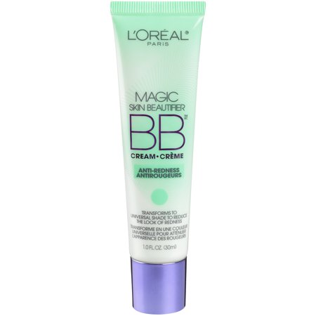 L'Oreal Paris Magic Skin Beautifier BB Cream - Anti-Redness - 1 Fl Oz: Moisturizing, Contains Vitamin E, Light Coverage