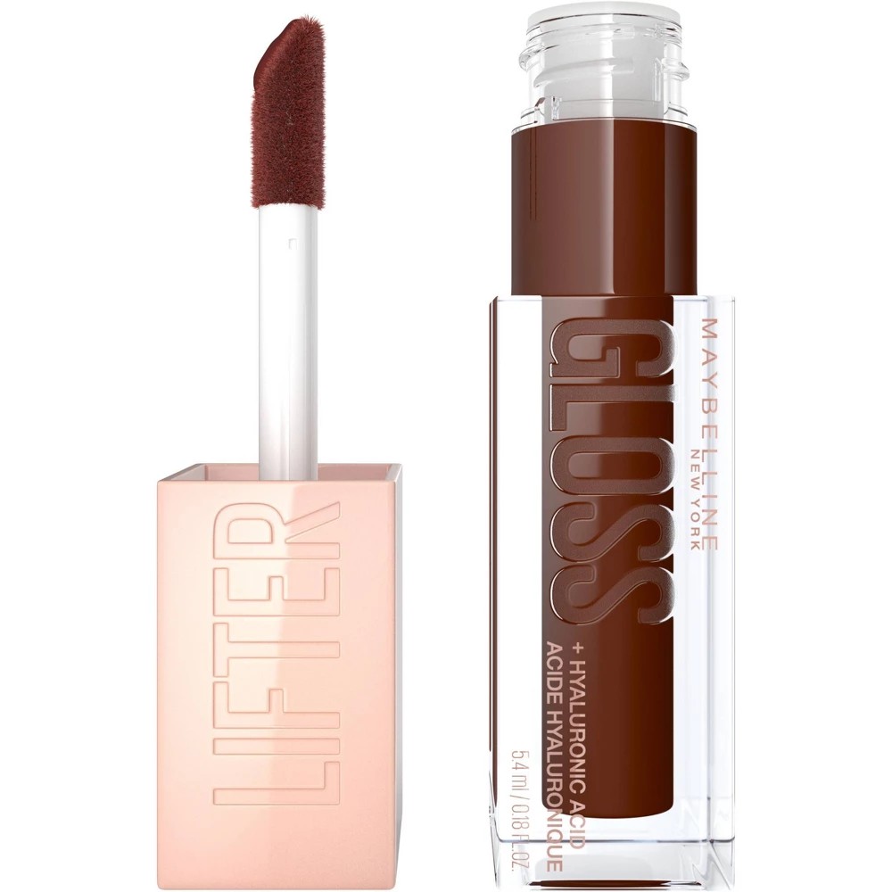 Maybelline Lifter Gloss Plumping Lip Gloss with Hyaluronic Acid - Toast - 0.18 Fl Oz: Moisturizing, Smoothing, High Shine