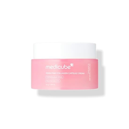 Medicube PDRN Pink Collagen Capsule Cream Korean Skincare- 1.94oz: Skin Tone Improvement, Face Application, Normal/Sensitive Skin