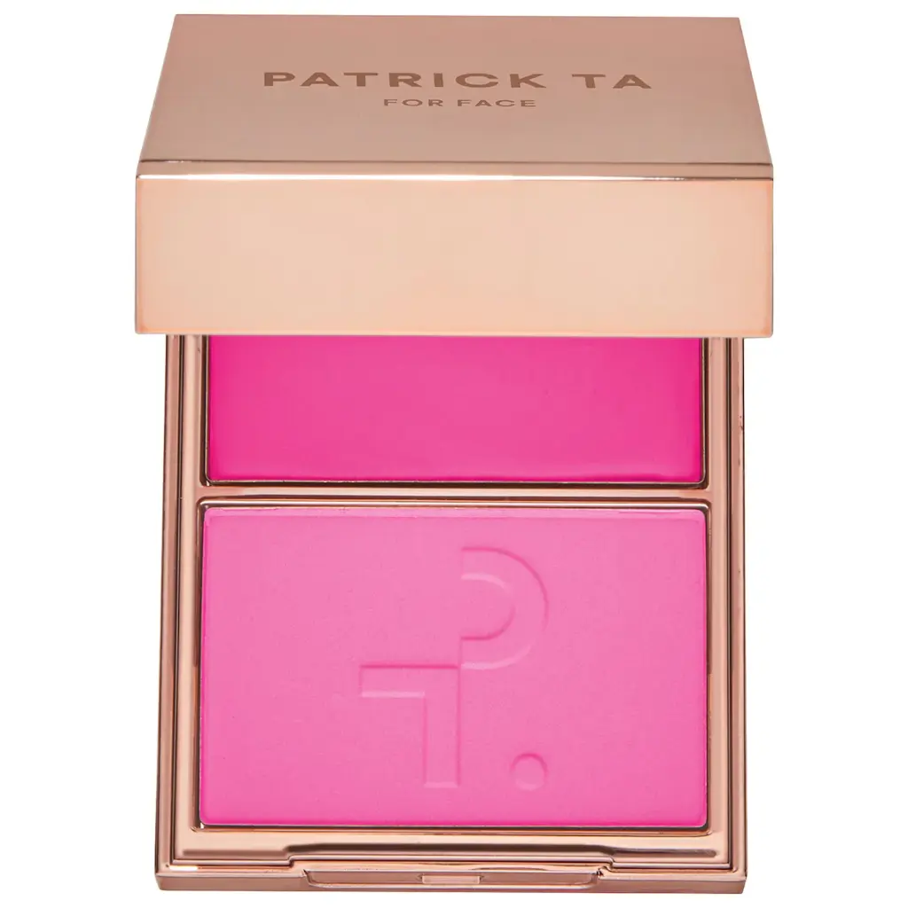 Major Headlines Double-Take Crème & Powder Blush Duo - She's Giving (Vibrant Blue Pink)
