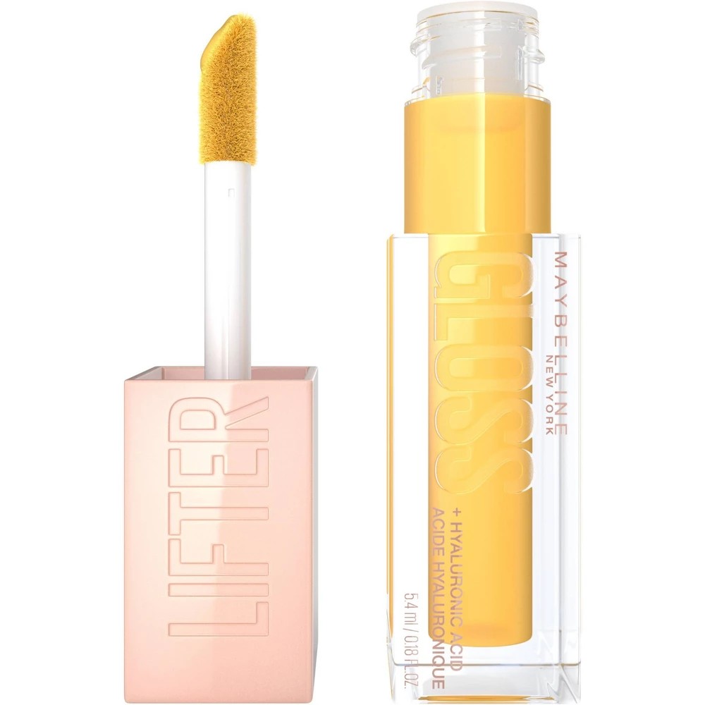 Maybelline Lifter Gloss Plumping Lip Gloss with Hyaluronic Acid - Honey - 0.18 Fl Oz: Moisturizing High Shine Liquid