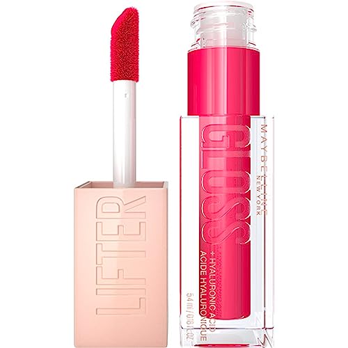 Maybelline Lifter Gloss Plumping Lip Gloss with Hyaluronic Acid - 24 Bubblegum - 0.18 Fl Oz: Shine Enhancing, Light Tones, High Shine