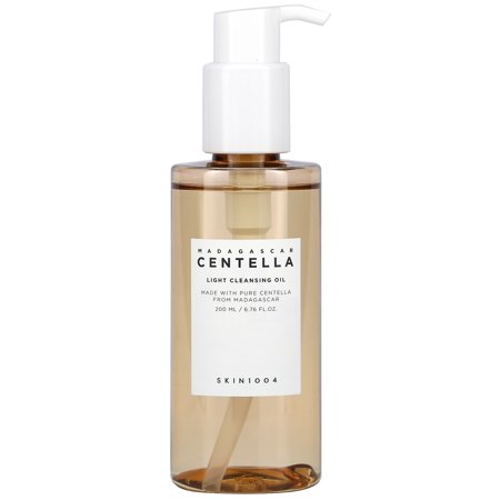 SKIN1004 Madagascar Centella Light Cleansing Oil Korean Skincare Soothing and Gentle Oil Cleanser for Makeup Impurities Removal - 200ml