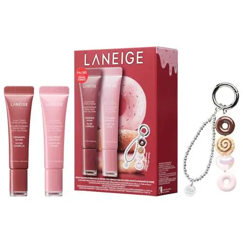 Set LANEIGE Glaze Craze Donut Delight Duo, Lip Serum Tintado y Minis de Skincare, LANEIGE